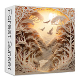 Forest Sunset puzzle puzzle 1000 pezzi